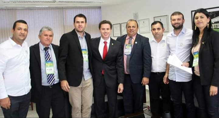 Vereadores de Princesa Isabel visitam o gabinete do Senador Veneziano Vital do Rêgo (PSB) em Brasília.